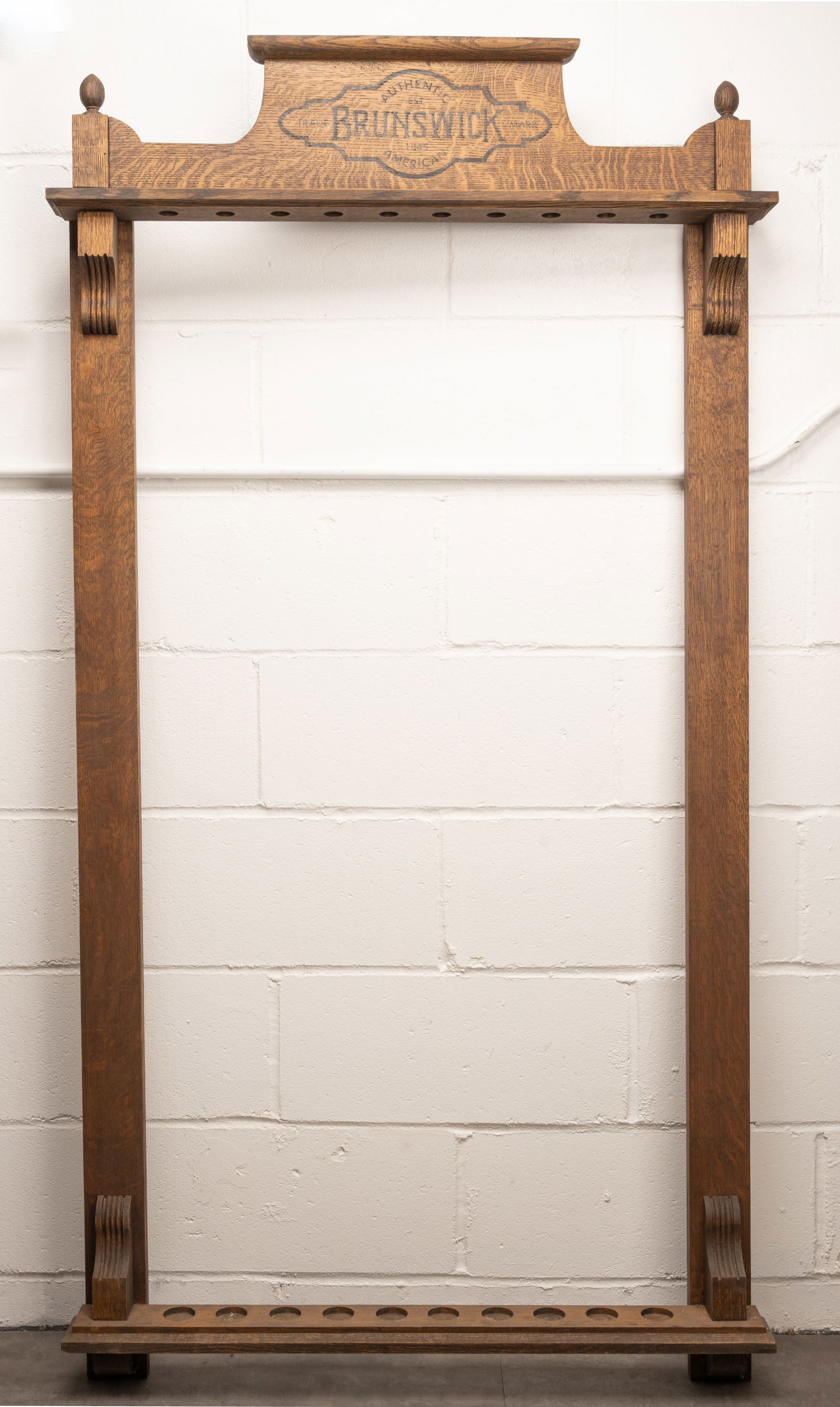 19th c. Brunswick Floor-Standing Billiard Cue Rack 1890-1915 (1 of 8)