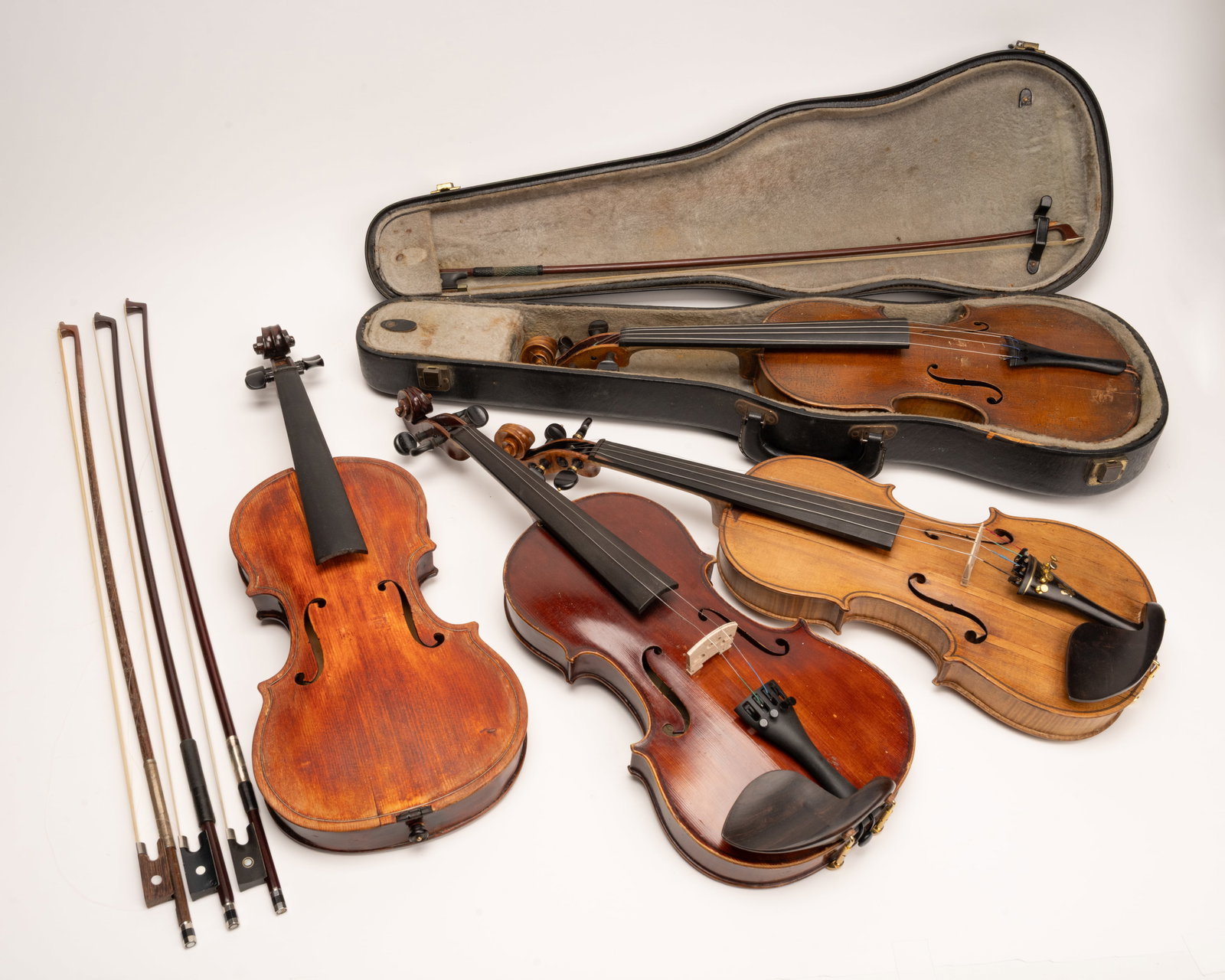 Violin Collection German Czech etc w/ Bows (1 of 20)