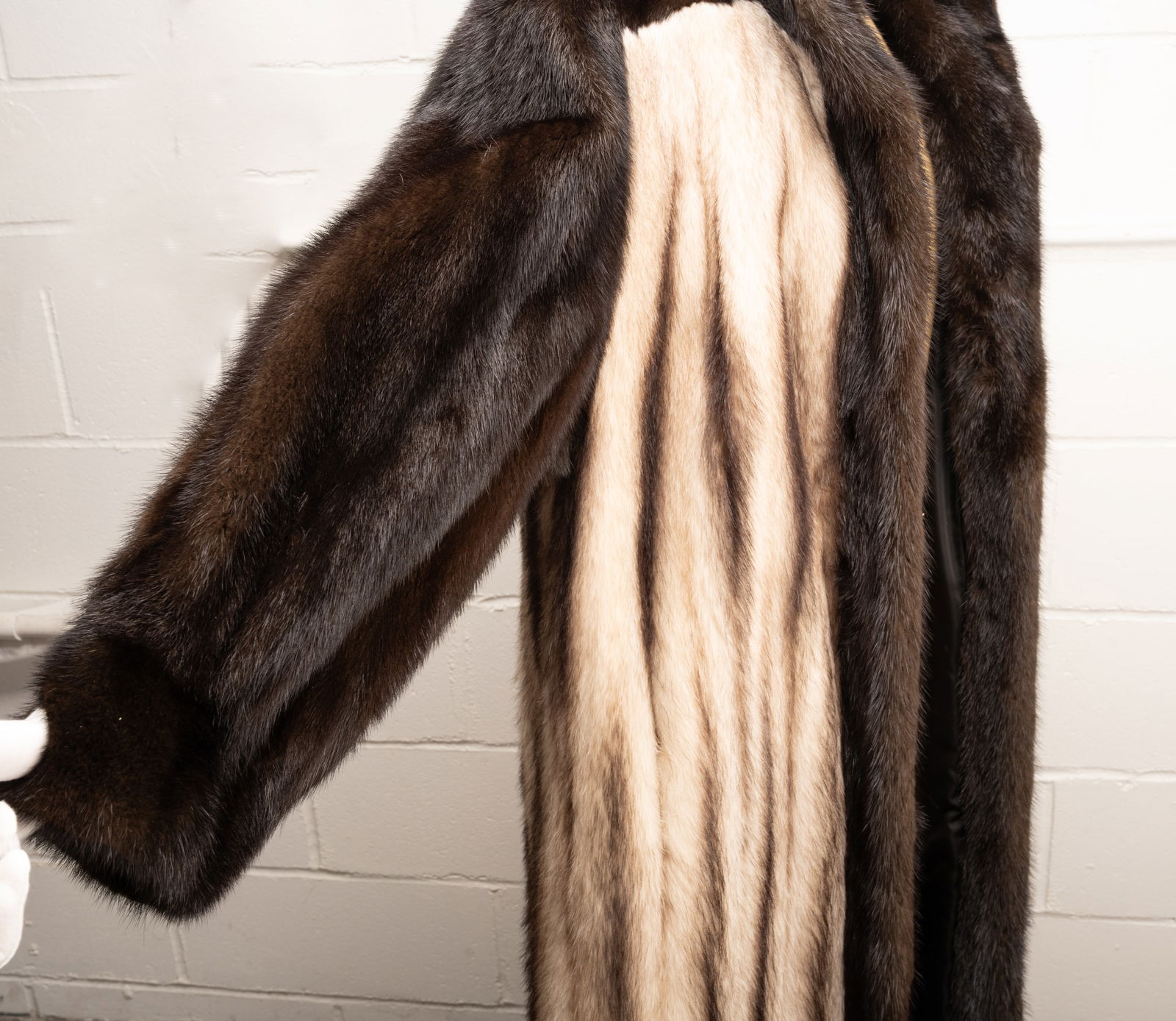 John Pappas Mink Fur in Chevron Pattern - 5