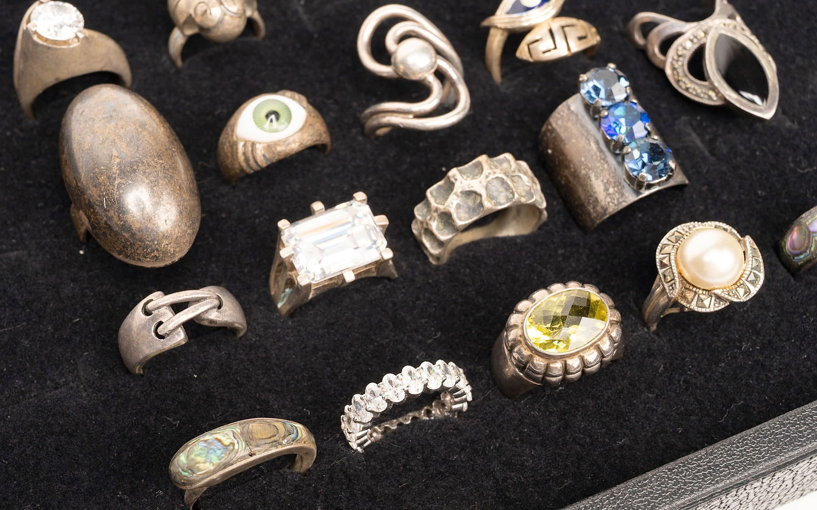 Large Sterling Silver Ring Collection - 2