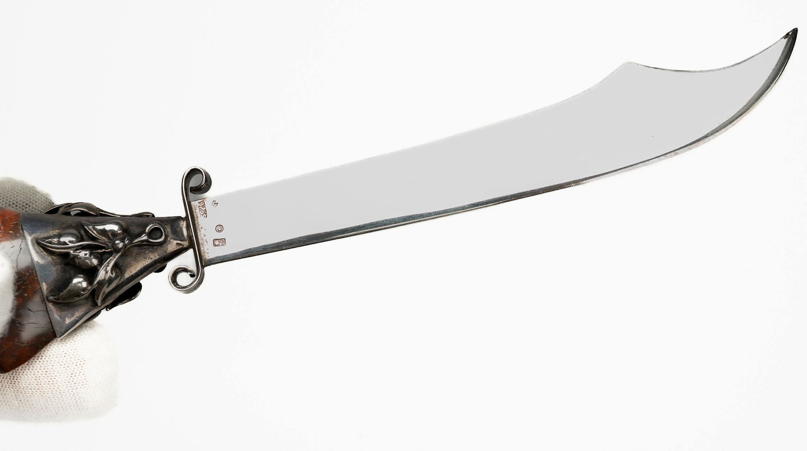 Sterling Silver Amber Dagger - 3