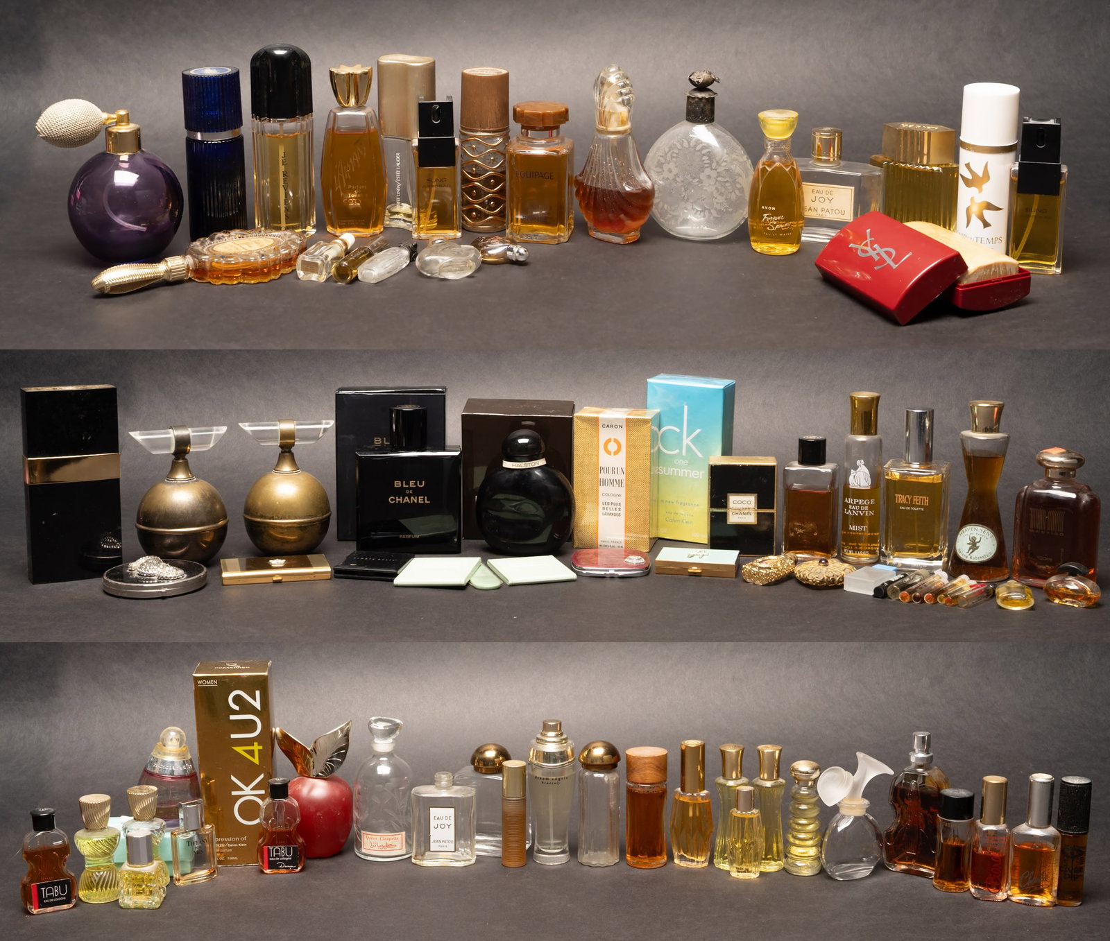 Large Perfume Bottle Collection Chanel Hermes Halston Atomizer Sterling Silver etc (1 of 13)