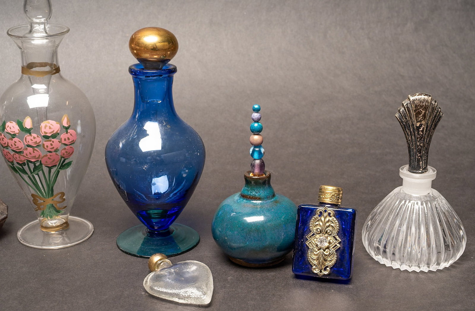 Large Perfume Bottle & Atomizer Collection - 6