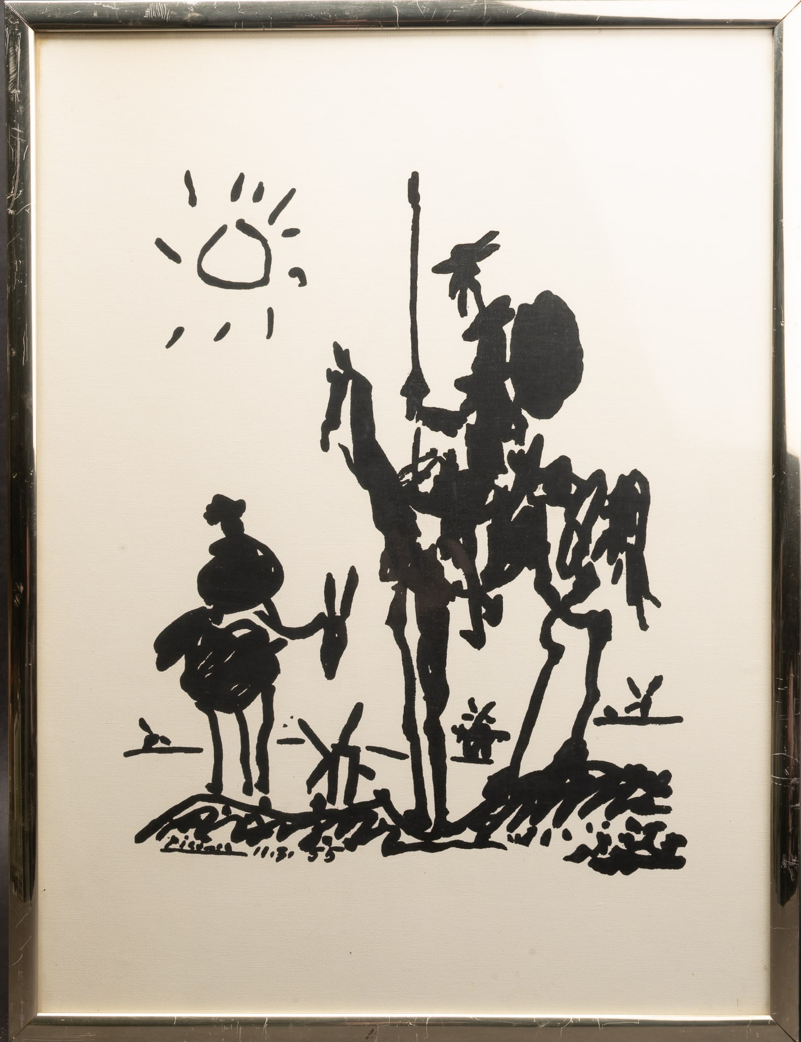 Pablo Picasso Don Quixote 1955 on Canvas (1 of 4)