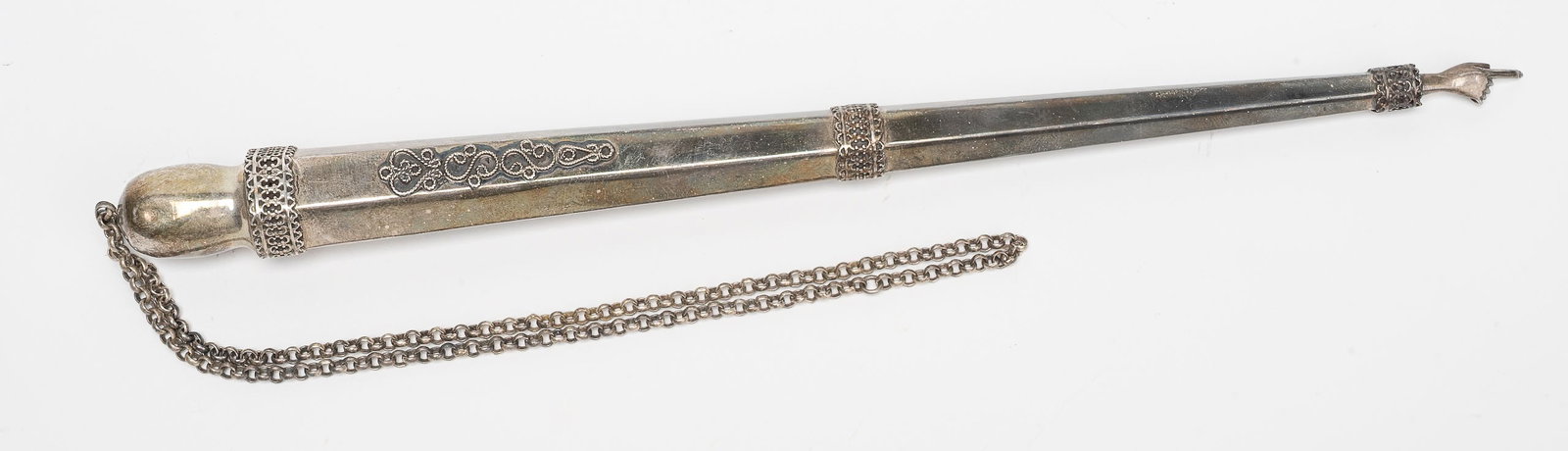 Judaic Sterling Silver Filigree Torah Yad Pointer (1 of 5)