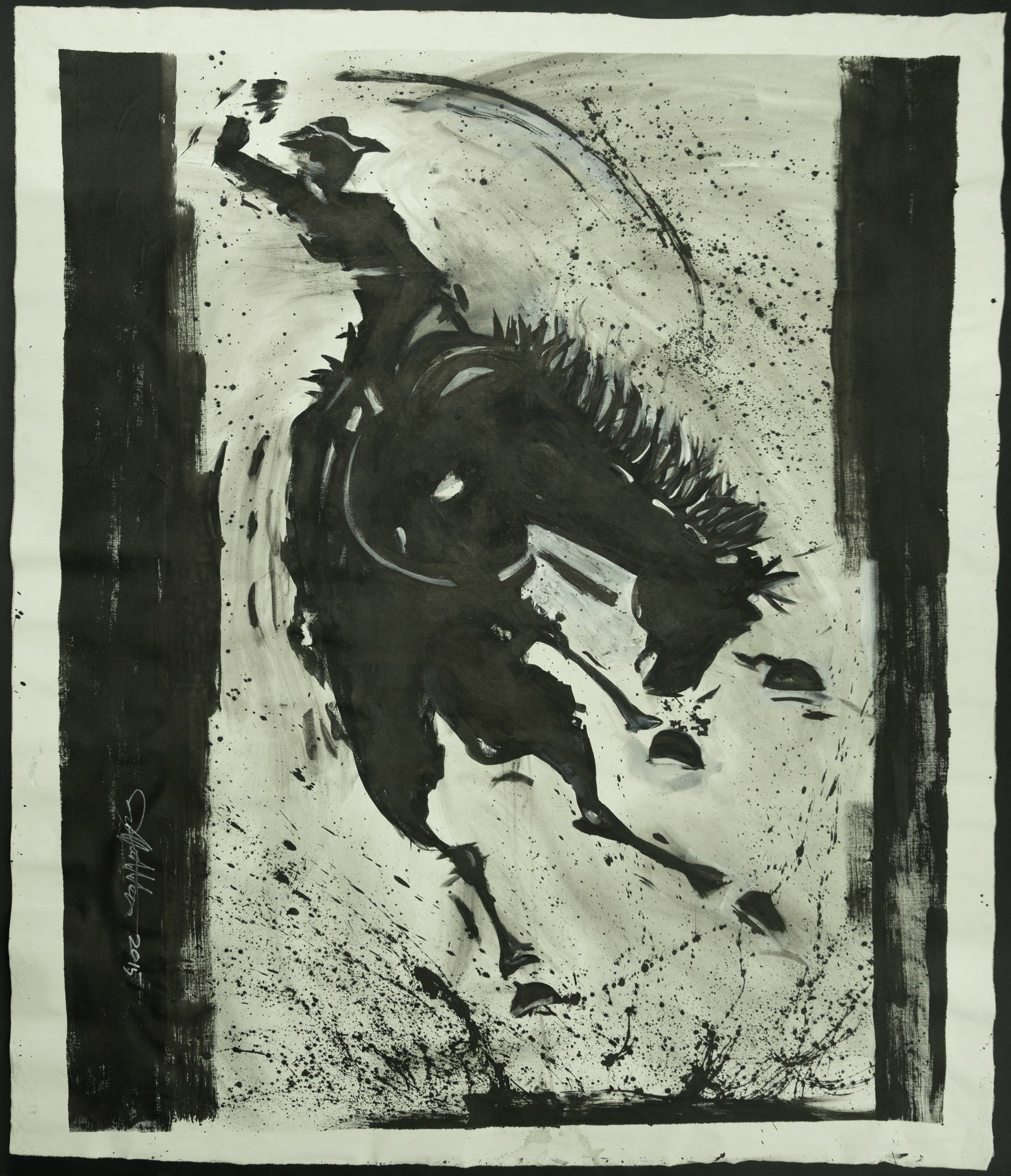 Richard Hambleton ( Canada/ America 1952-2017 )" Marlboro Man " Signed - 3