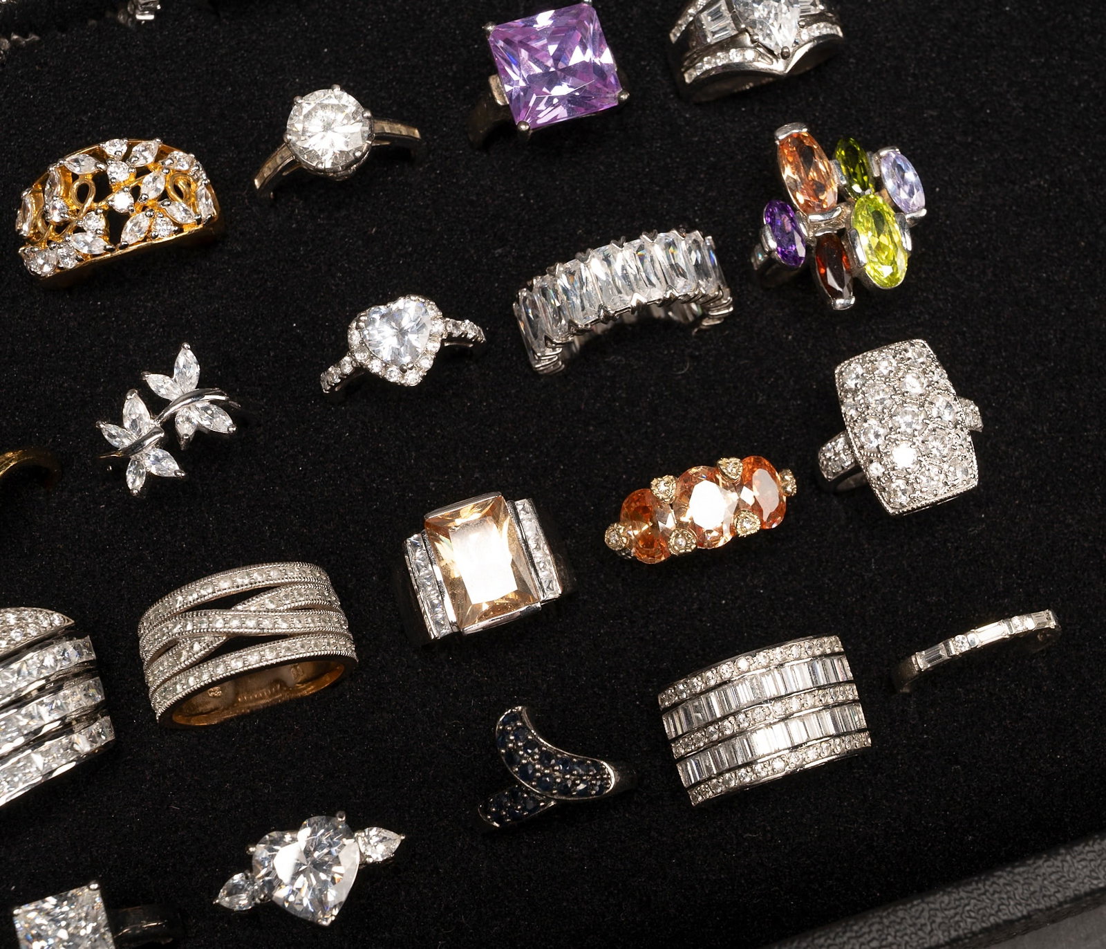 Large Sterling Silver Ring Collection - 4