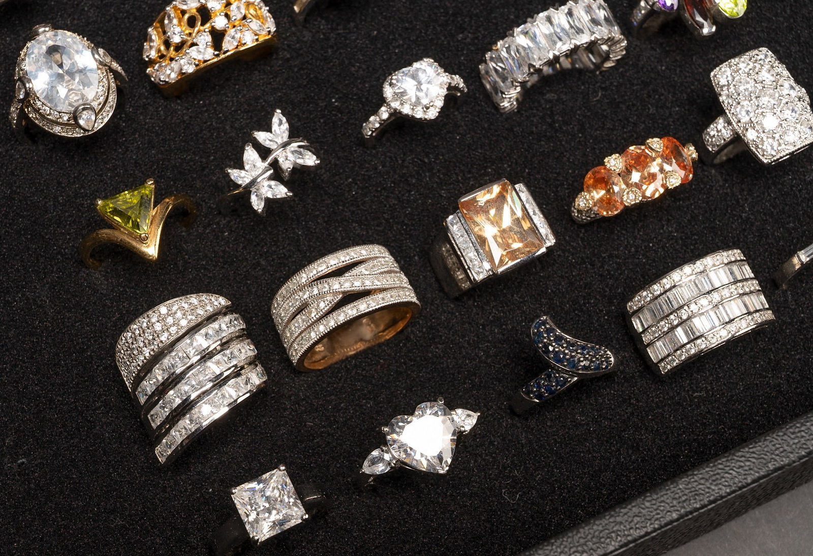 Large Sterling Silver Ring Collection - 5