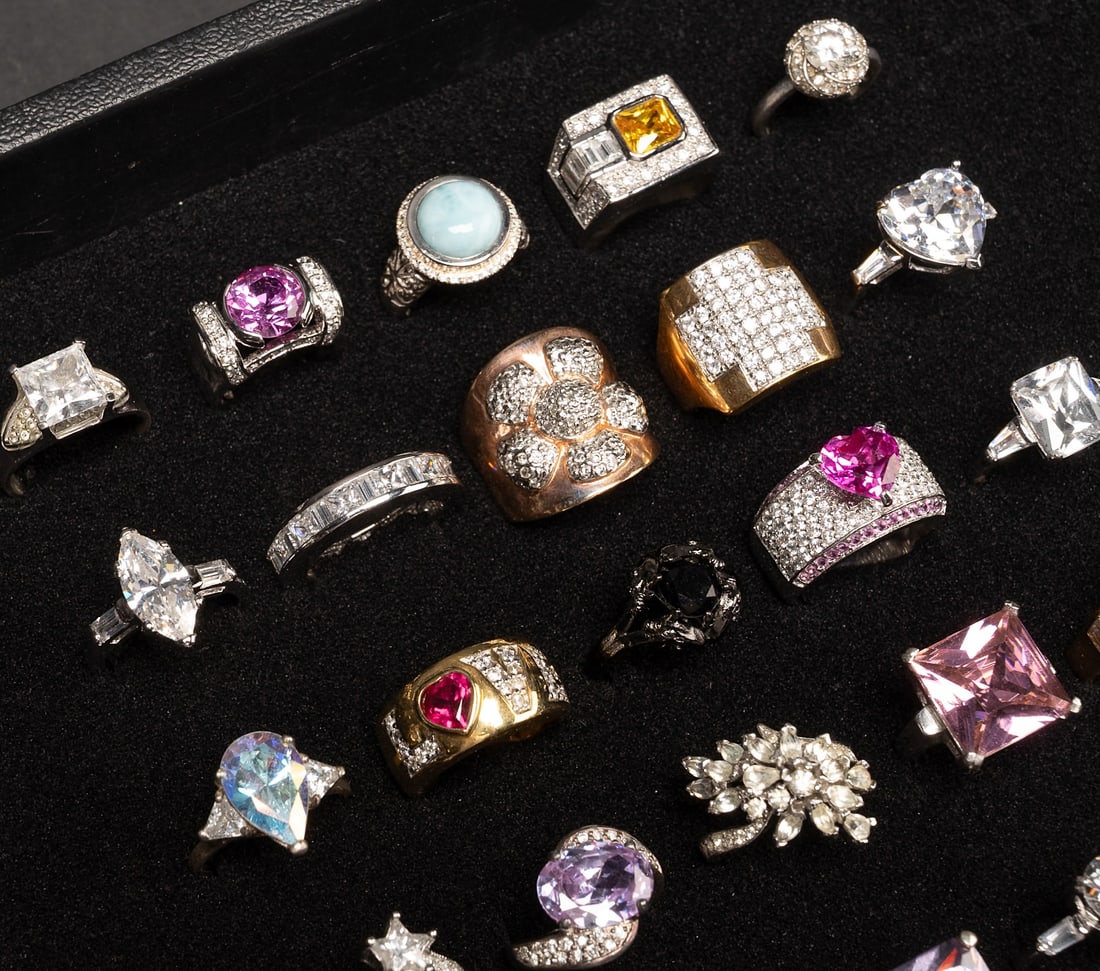 Large Sterling Silver Ring Collection - 2