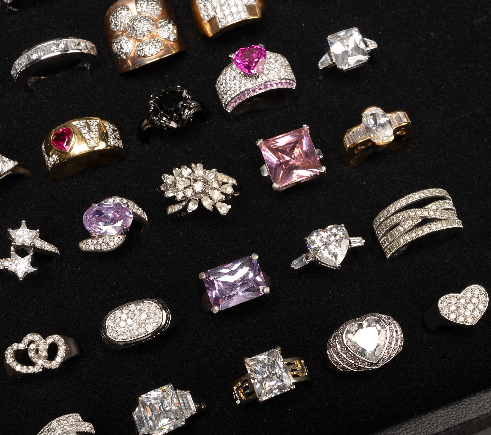 Large Sterling Silver Ring Collection - 4