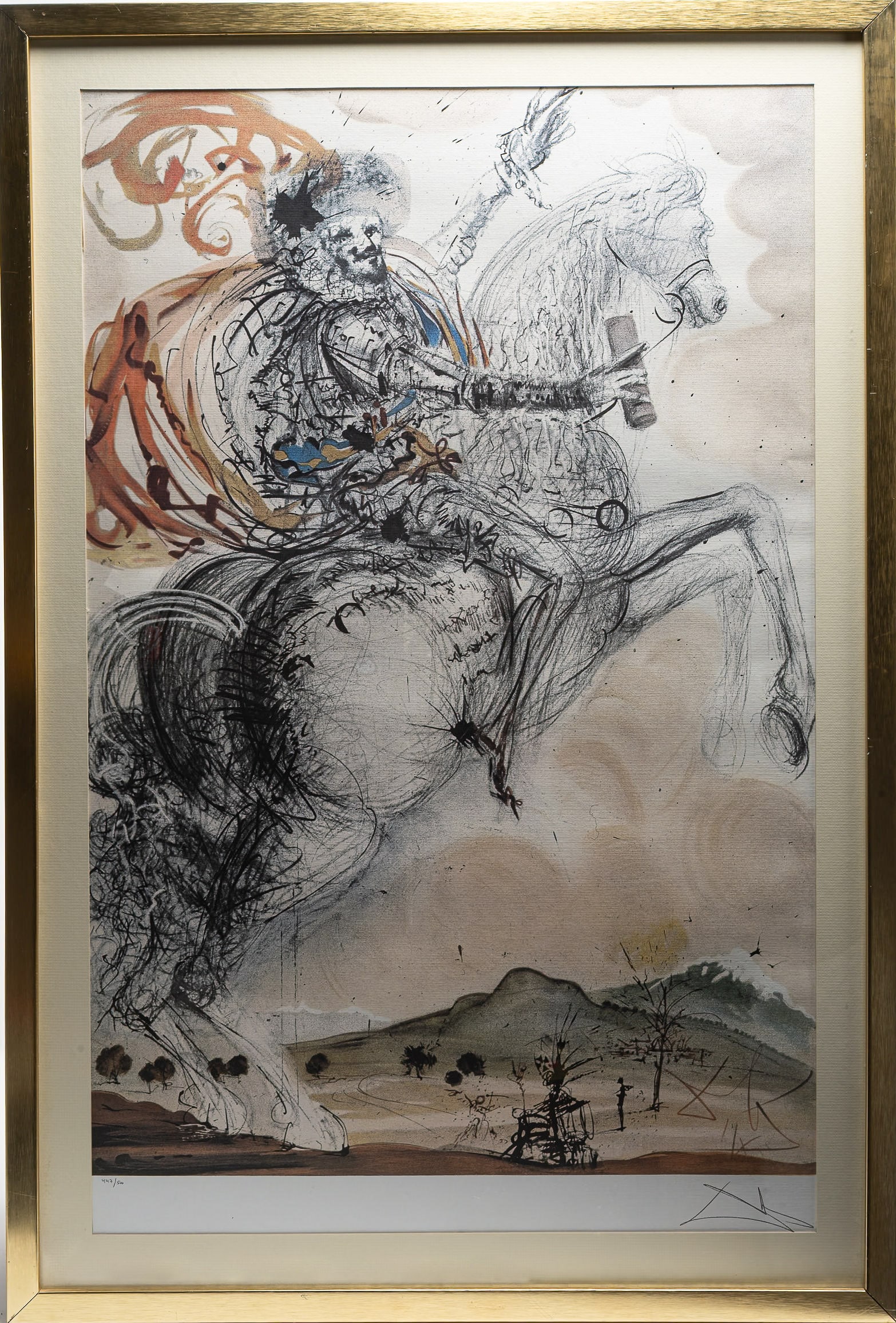 Salvadaor Dali ( Spanish 1904-1989) "Don Quixote" Signed (1 of 7)