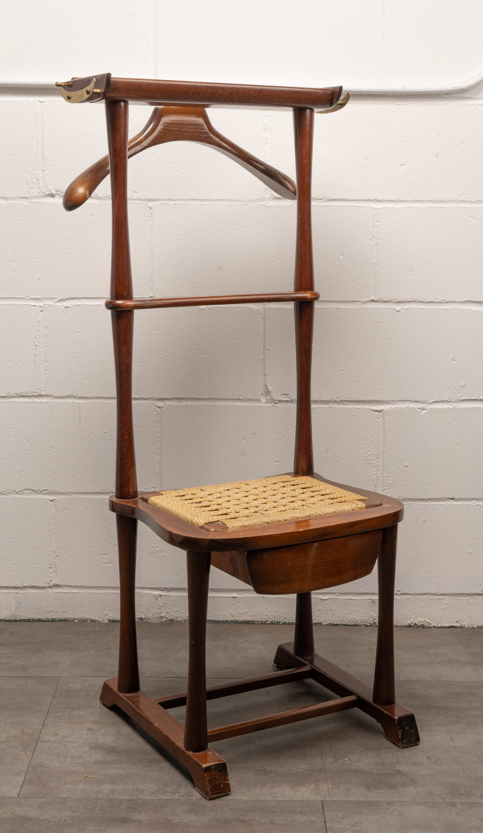 Italian Butler SPQR Stand Chair w/ Tray Drawer & Bull Valet Gentleman (1 of 8)