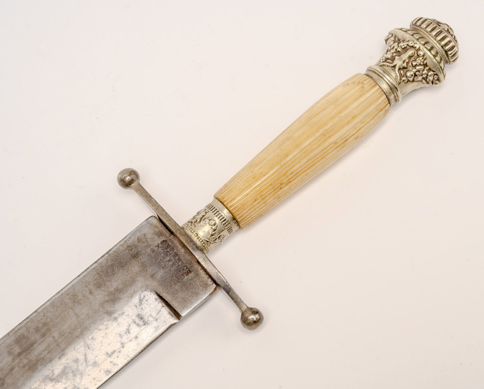 Carl M. Eickhorn Solingen German Dagger Bone Grip w/ Sheath - 5