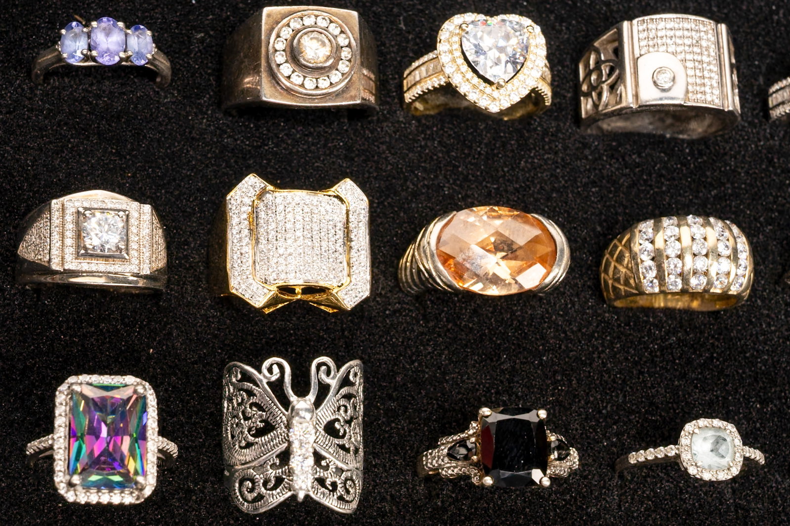 Large Sterling Silver Ring Collection - 2