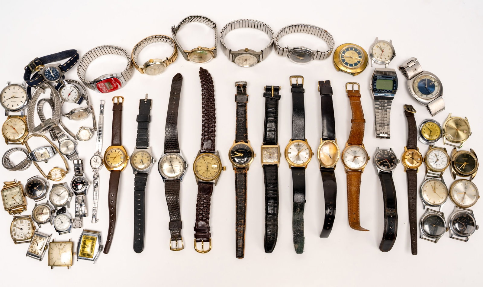 Lg Vtg Wristwatch Collection Mido Longine Hamilton Military Diamond etc (1 of 9)