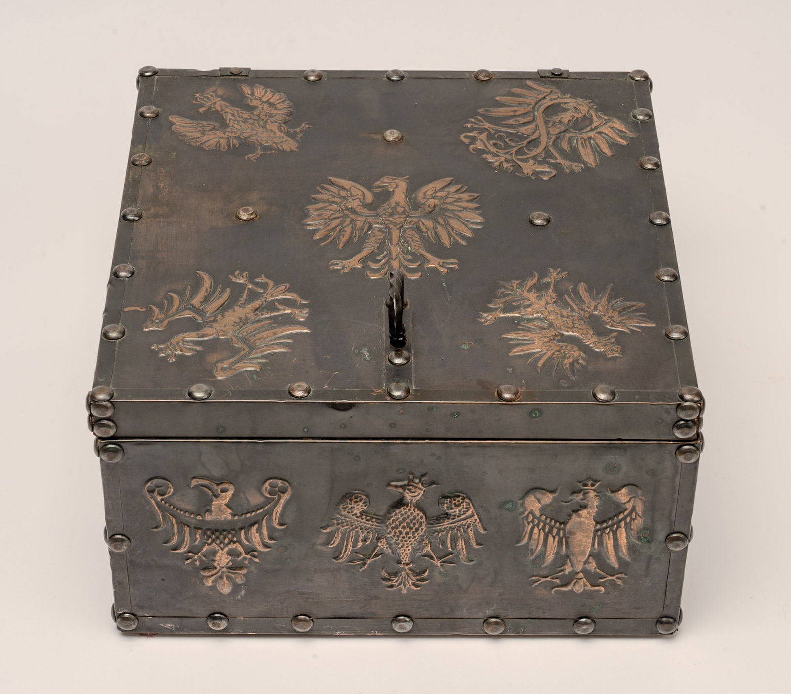 Polish Heraldic Eagle Armorial Casket - 2