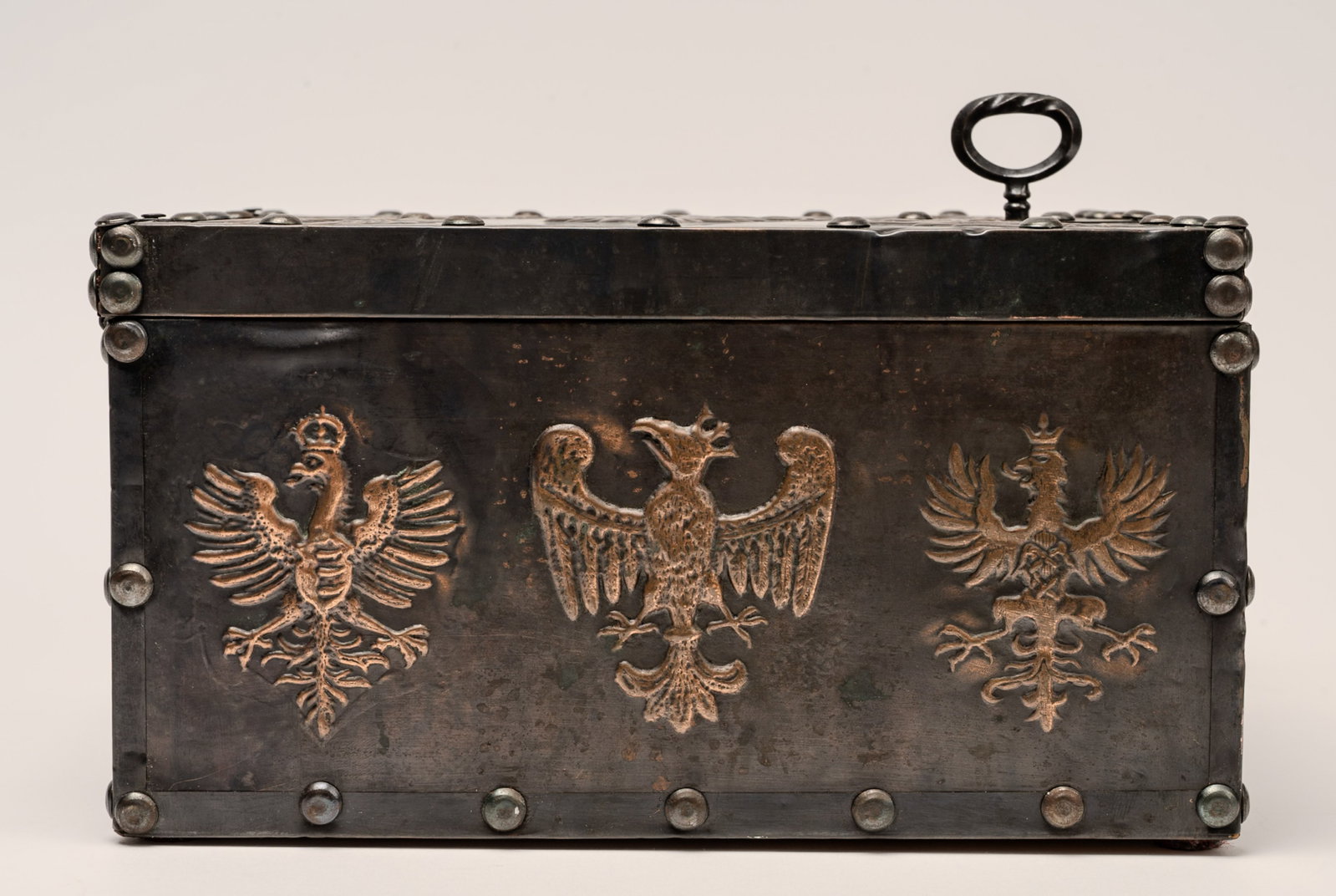 Polish Heraldic Eagle Armorial Casket - 7