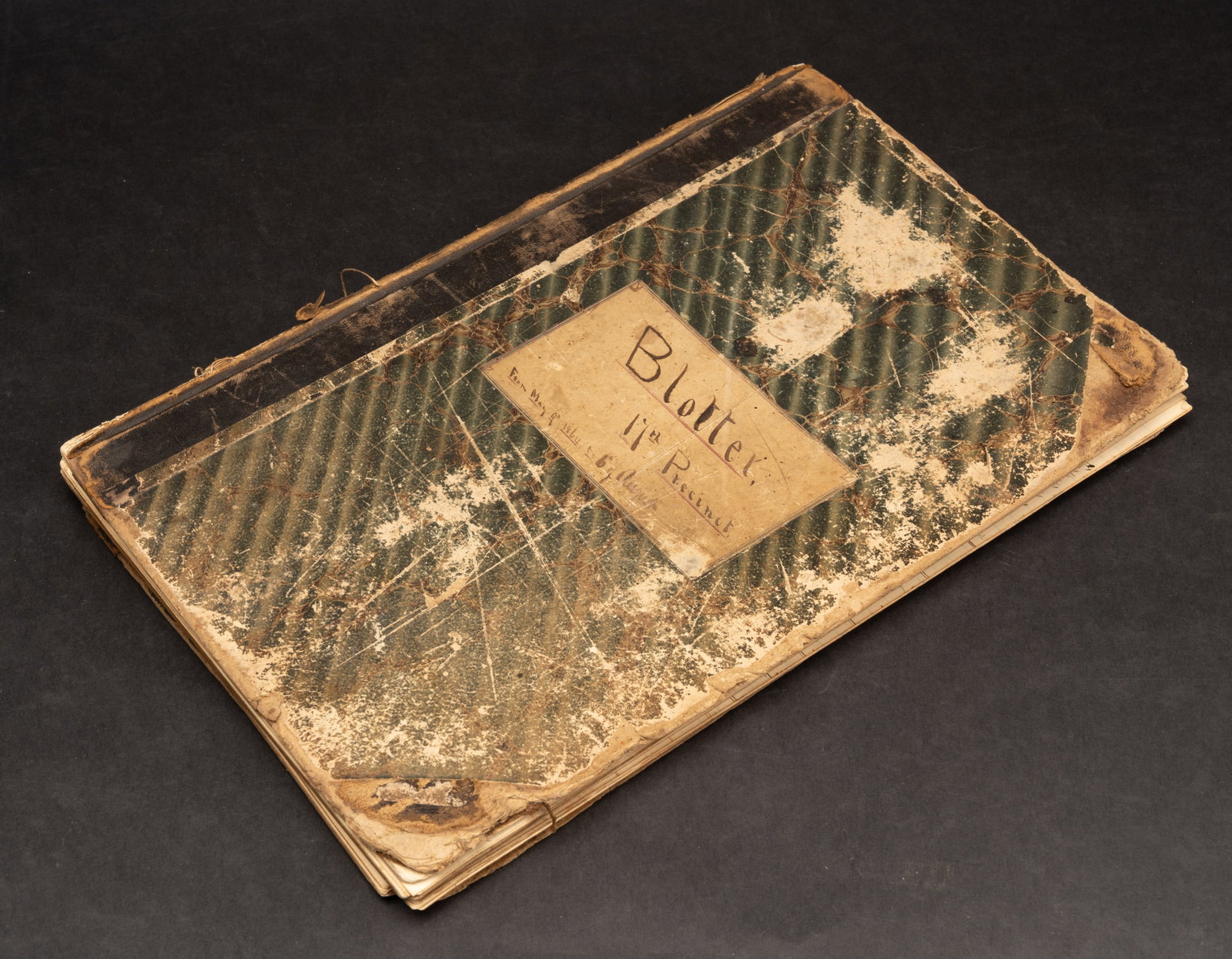 Civil War era NYPD 17th Pct Station Blotter Ledger: Extraordinary Civil War Period New York City Police Department 17th Precinct Station Blotter Containing Approximately 383 Handwritten Pages Covering the Period from May 9 1864 through August 6 1864 th