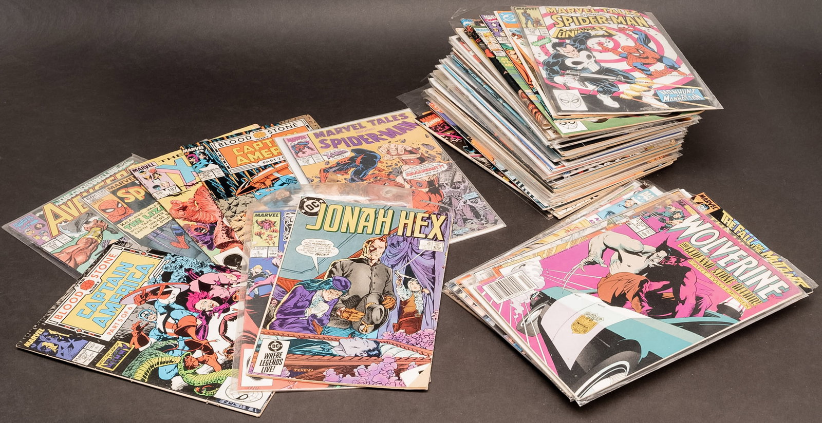 Large Marvel DC Comic Book Collection 75+ Spider Man XMen Wolverine Batman Superman (1 of 3)