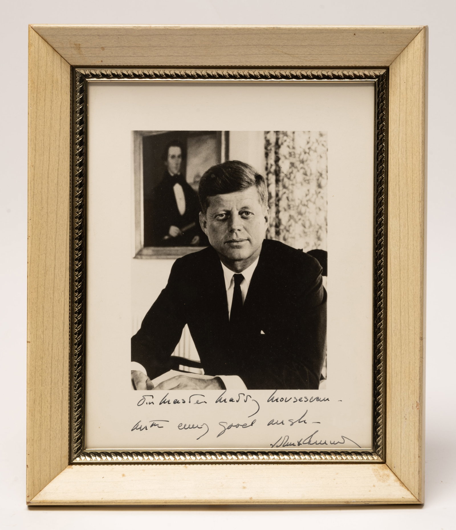 1962 President John F. Kennedy Signed White House Presentation Photograph w/ Letter (1 of 9)