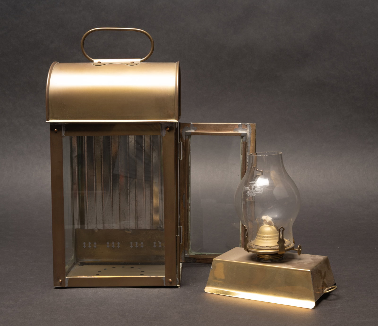 British Maritime Solid Brass Yacht Cabin Lantern Pair - 8