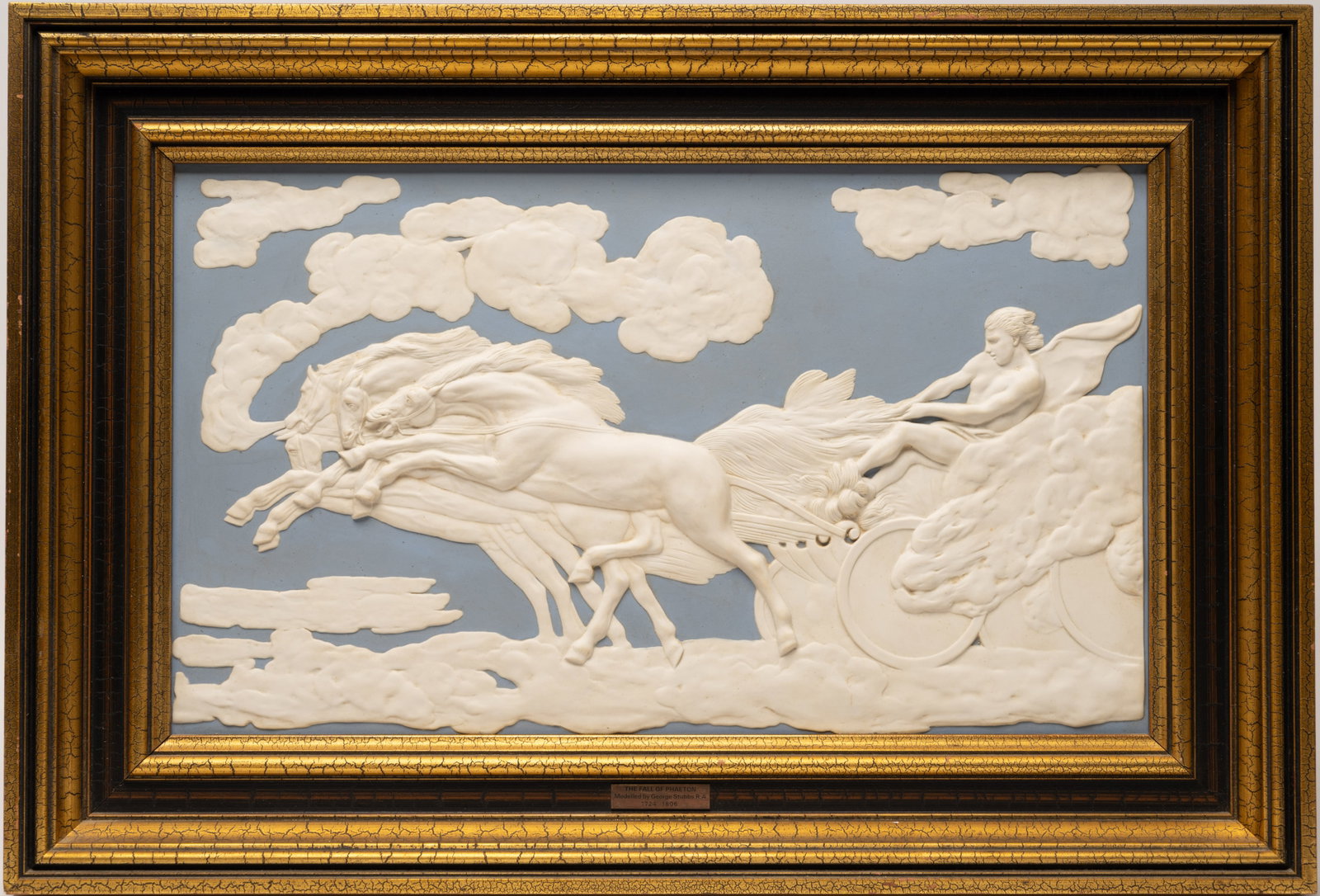 Lg Wedgwood Neoclassical Jasperware Plaque "The Fall of Phaeton" George Stubbs RA (1 of 7)