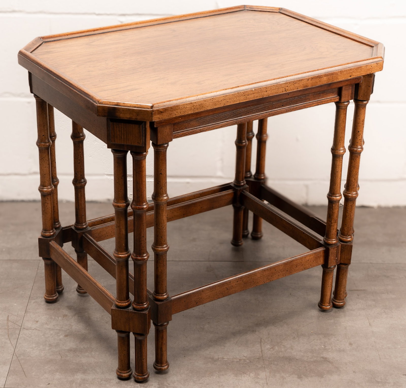 Baker Furniture Co Bamboo Stackable Side Tables (1 of 10)