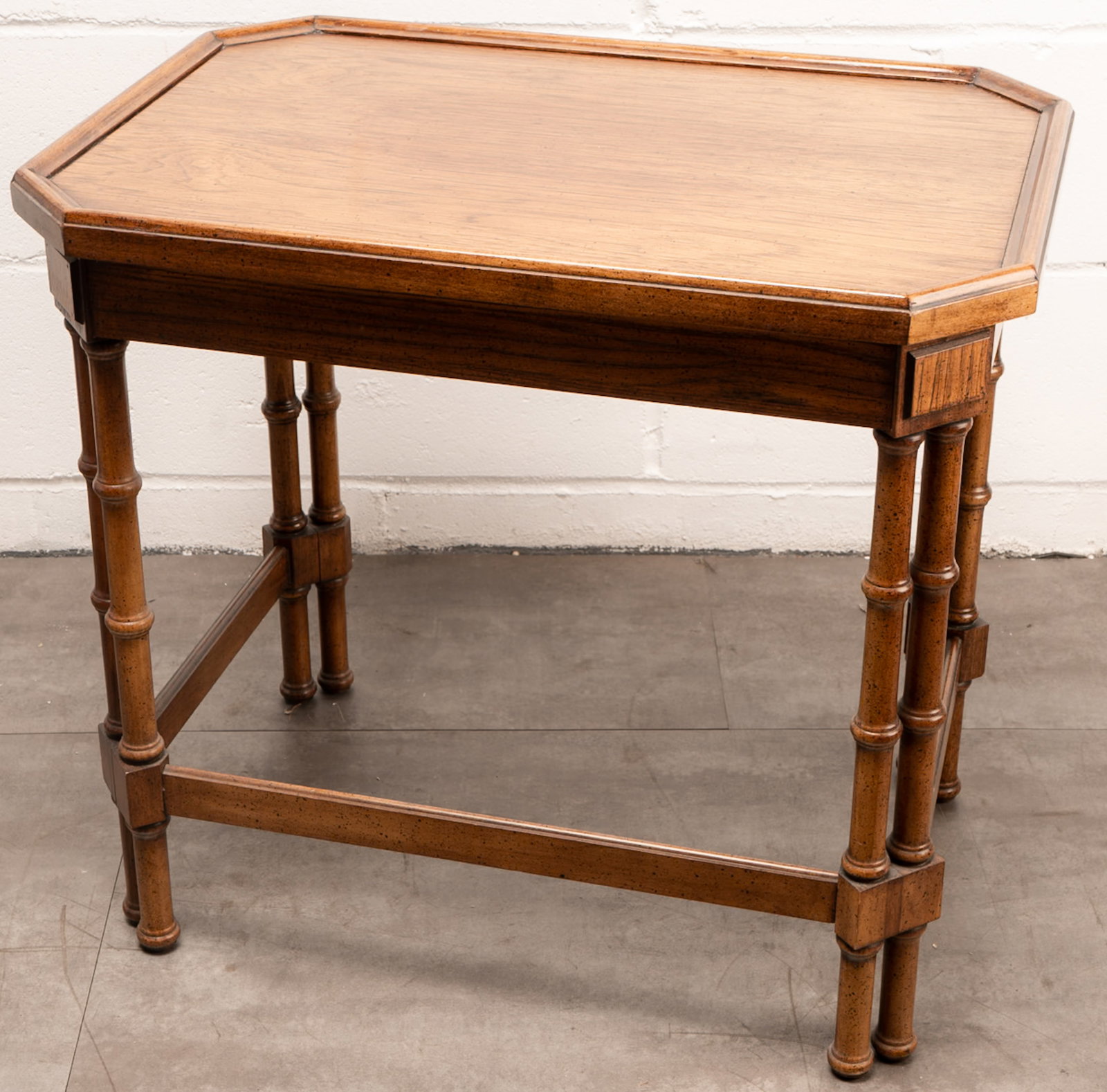 Baker Furniture Co Bamboo Stackable Side Tables - 3