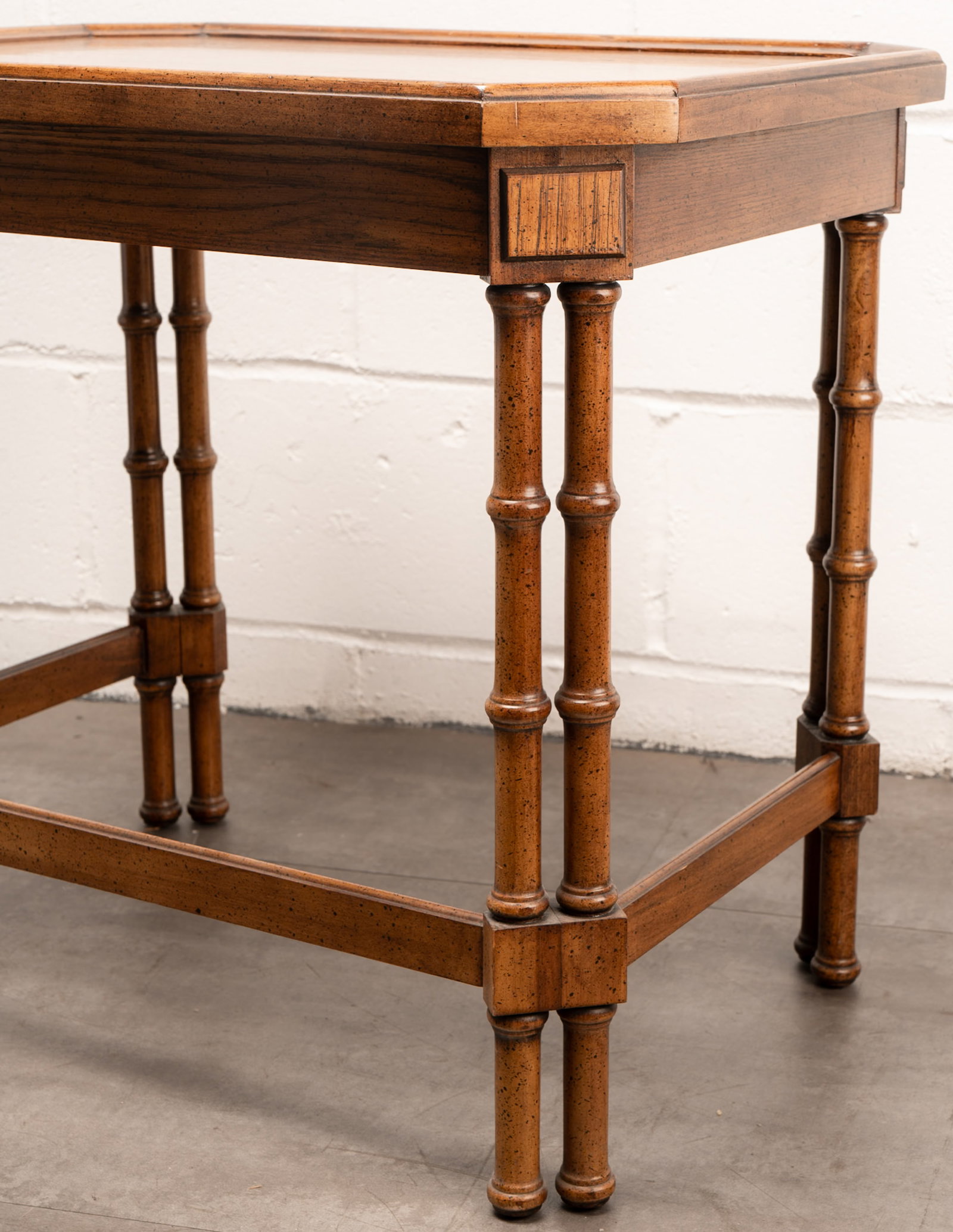 Baker Furniture Co Bamboo Stackable Side Tables - 6