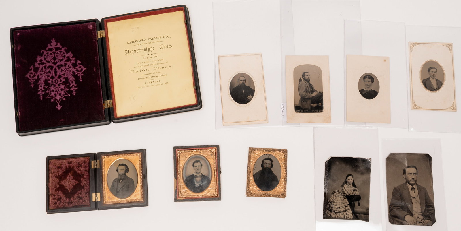 Civil War Historical Photographic Portrait Group Ambrotype Tintype Union Case etc (1 of 9)