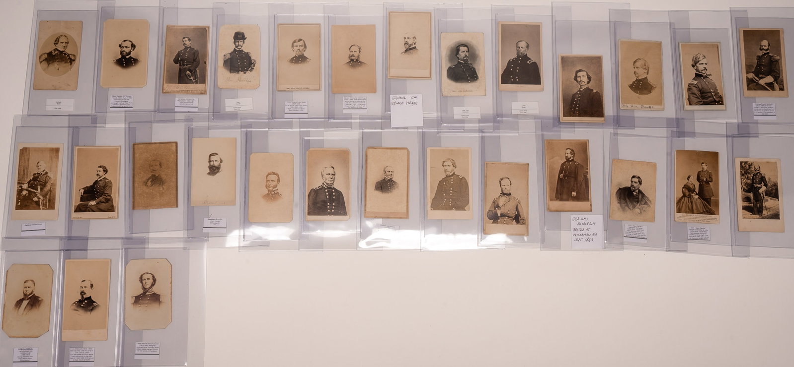 Important Civil War Era Confederate & Union General Admiral & Military Leader CDV Collection: Important Civil War Era Historical CDV ( Carte De Visite ) Photos Photographs Collection Each Mounted on Thick Cabinet Card Cardstock Backing Board Featuring Portraits of Prominent Confederate and Uni