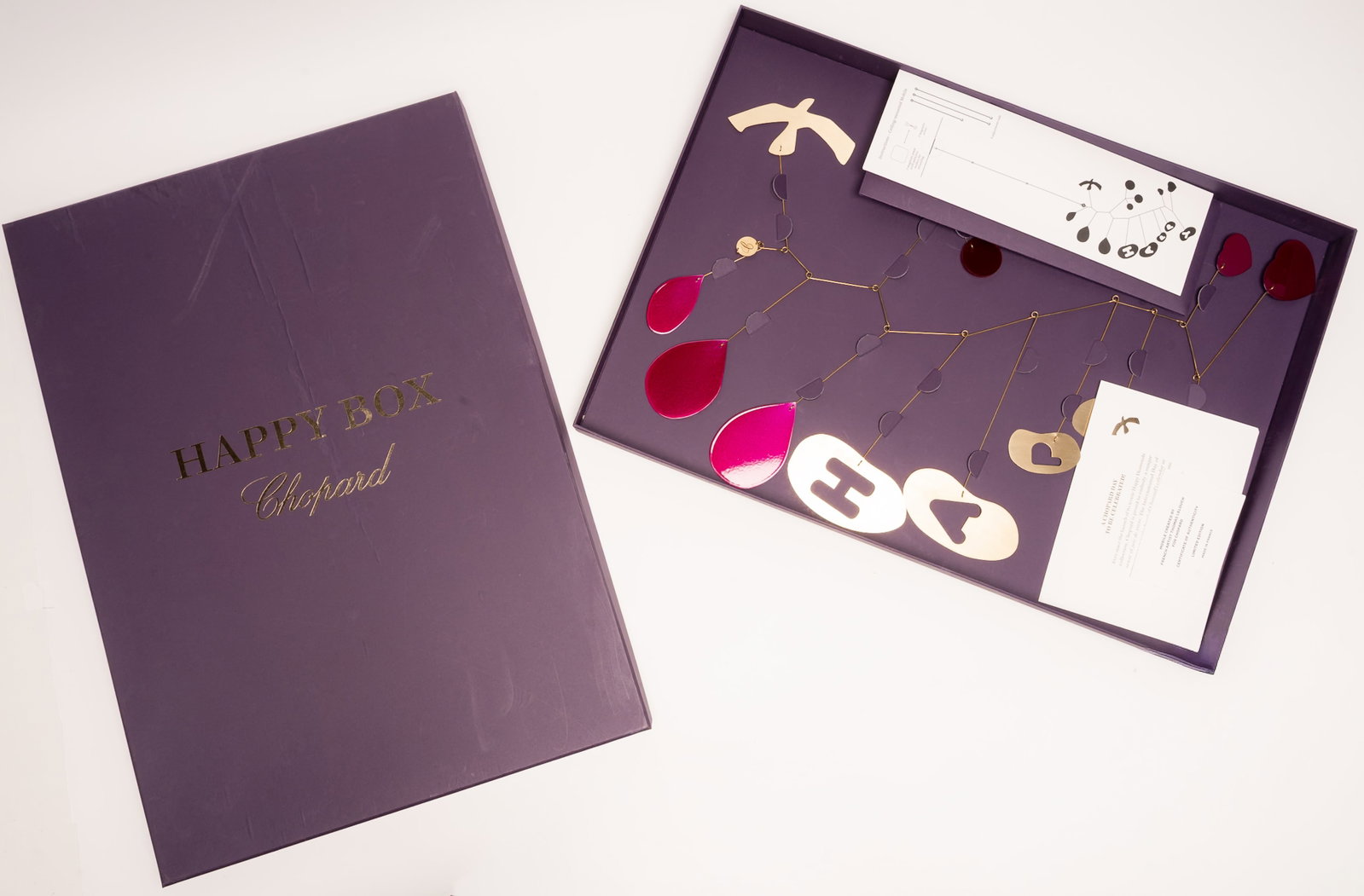 Thomas Lelouch for Chopard "Happy" Ceiling Mounted Kinetic Mobile Hanging Sculpture w/ COA: Exclusive Contemporary Collaboration between Luxury Jewelry Maison Chopard and French Sculptor Thomas Lelouch Conceived as an Unretailable Limited Edition VIP Gift Exclusively for Chopard'S Elite