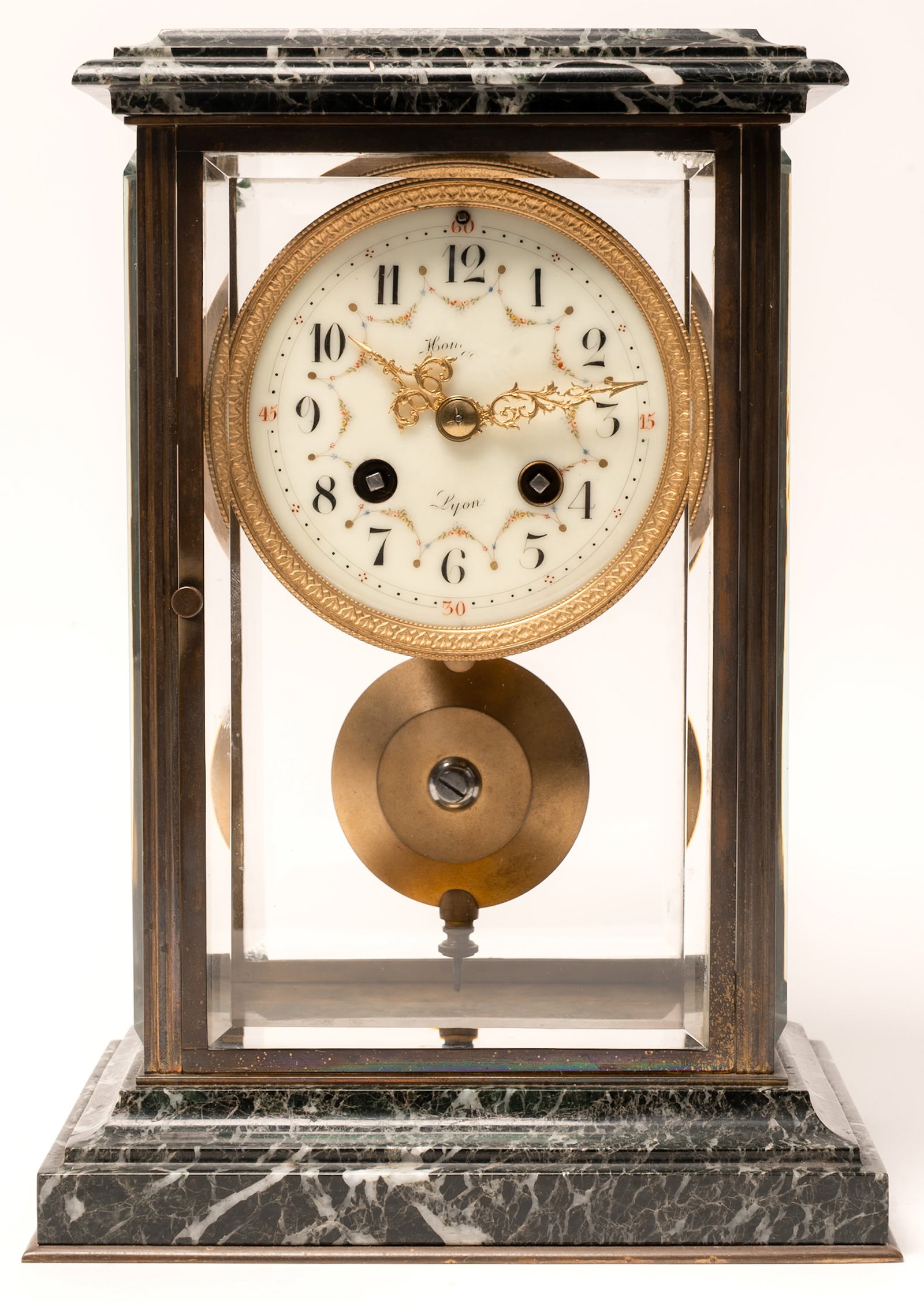 AD Mougin French Crystal Regulator Mantel Clock (1 of 10)
