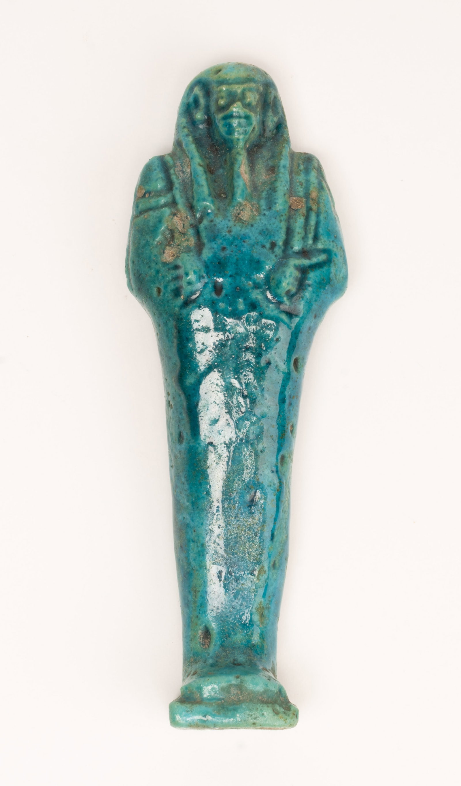Ancient Egyptian Turquoise Blue Faience Ushabti Late Period 26th - 30th Dynasty Circa 664-342BC (1 of 7)