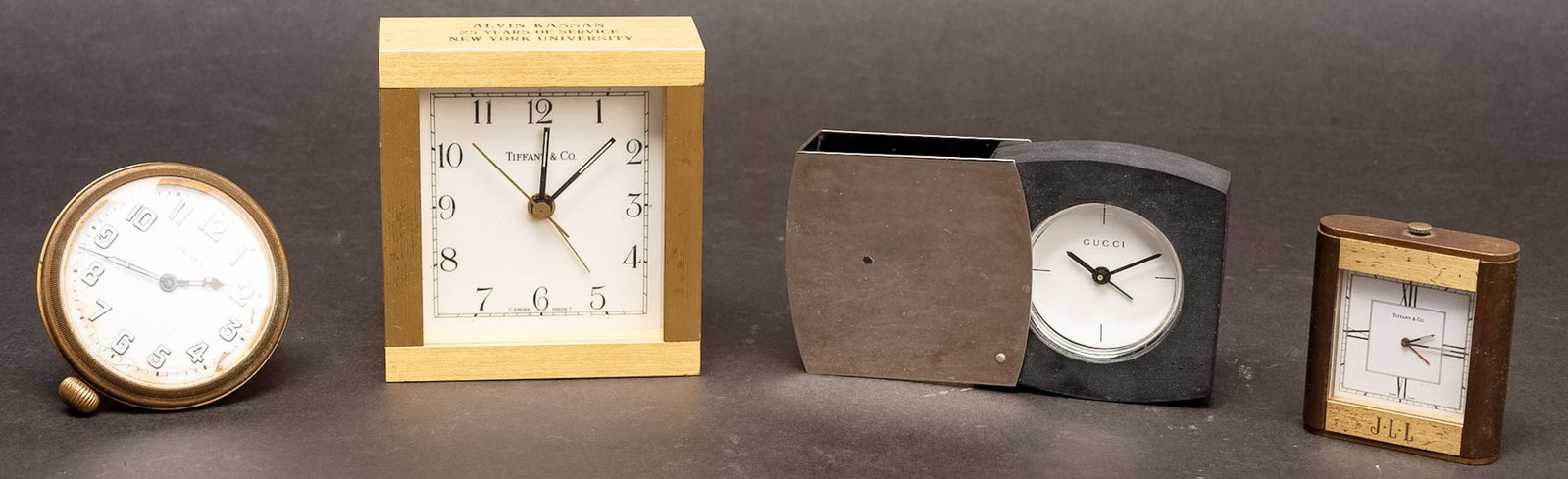 Designer Clock Collection T&Co Gucci Swiss 8-Day Car Dashboard etc (1 of 13)