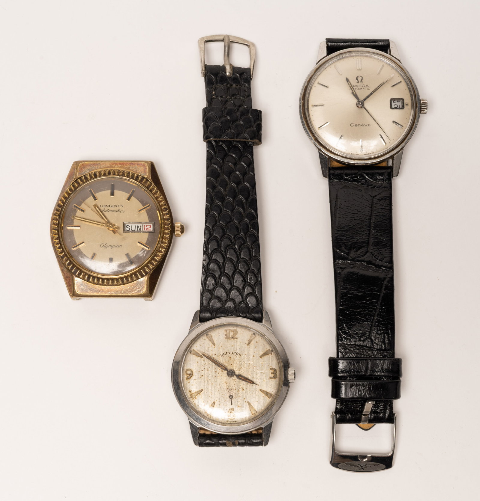 Swiss Watch Lot Omega Seamaster Geneve Longines Olympian Hamilton Sea Scout Running Order (1 of 9)