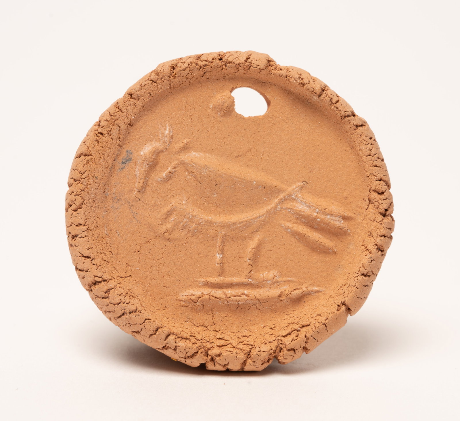 Pablo Picasso ( Spain 1881-1973) " Oiseau de Profil " Terracotta Medallion Pendant Madoura 1949 (1 of 5)