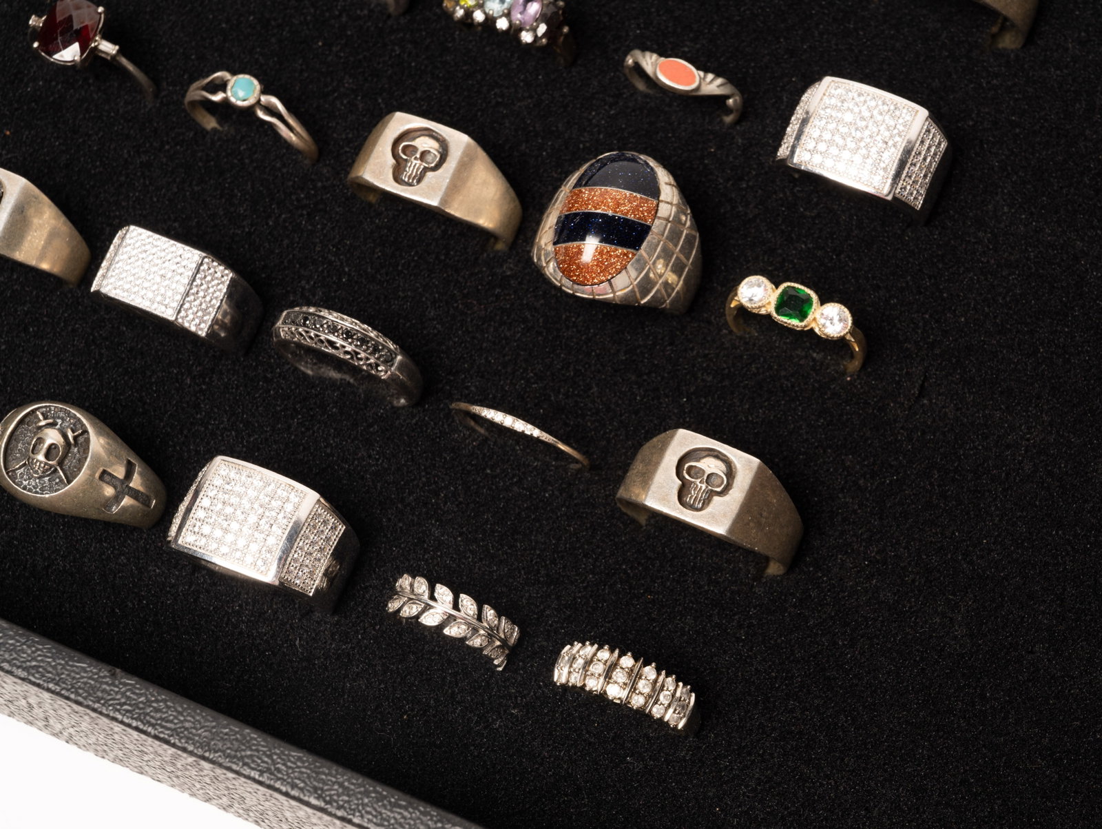 Large Sterling Silver Ring Collection - 4