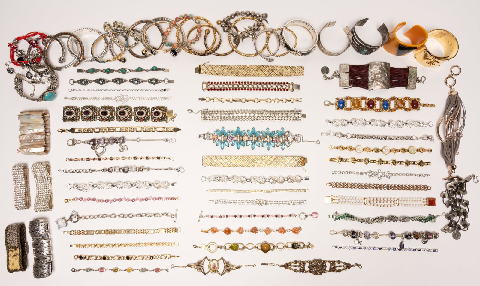 Vintage Costume Jewelry Rhinestone Bracelet Collection (1 of 12)