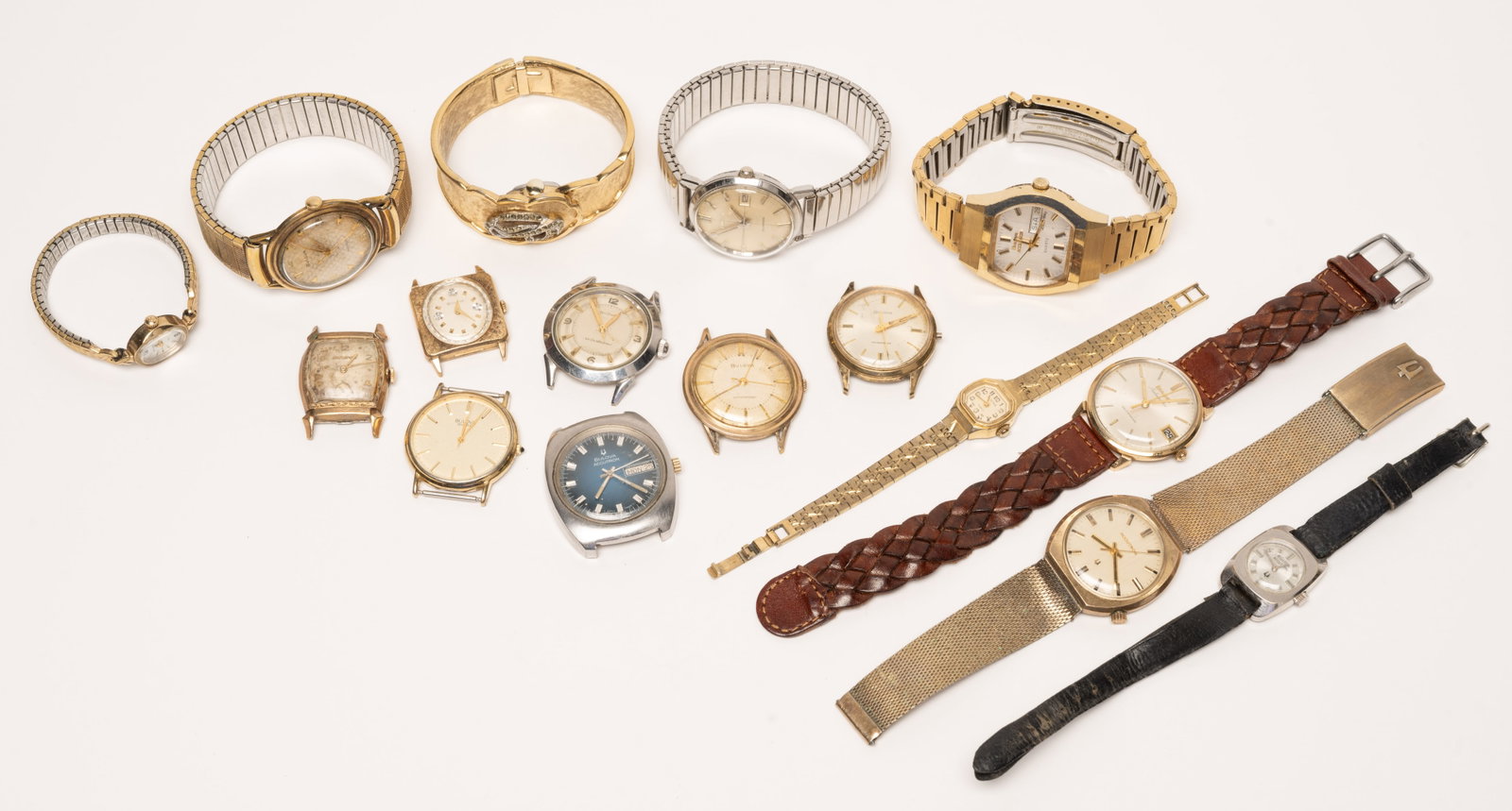 Vintage Bulova Wristwatch Collection Blue Fume Accutron 2180 Ambassador 10KGF Diamond Excellency Sea (1 of 11)