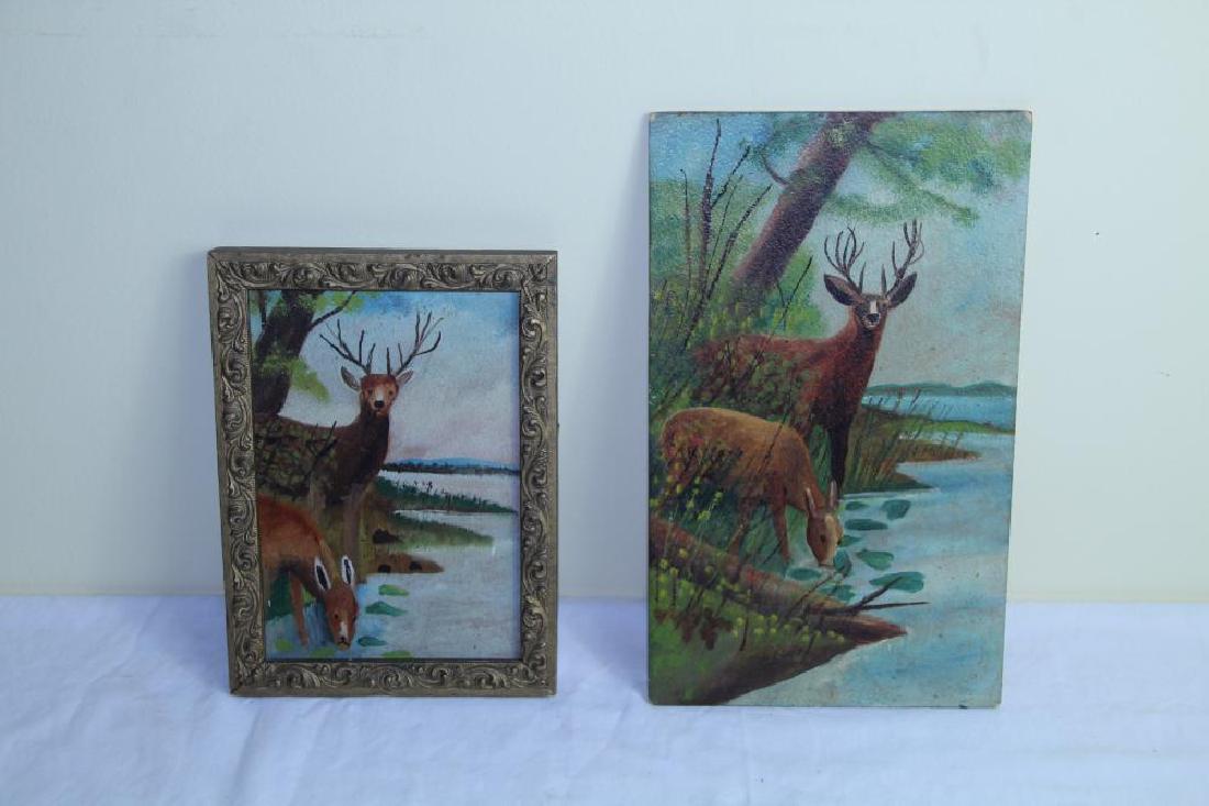 Two oil paintings by Fred Abbott (1 of 1)