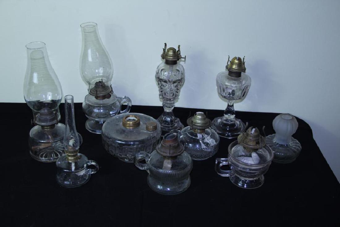 Nice lot of Victorian era finger lamps (1 of 13)