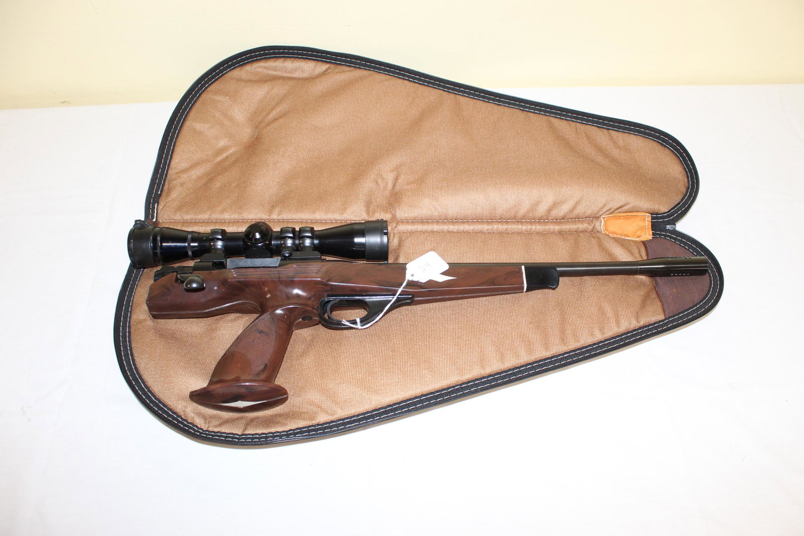 Remington XP-100 284 WIN Pistol: This nice pistol comes with a beautiful case. Comes with a Redfield 4X scope Butler Creek Corp. Belgrade Montana as well. SN: B7527660. Overall great condition with no damage or repairs seen. See all 