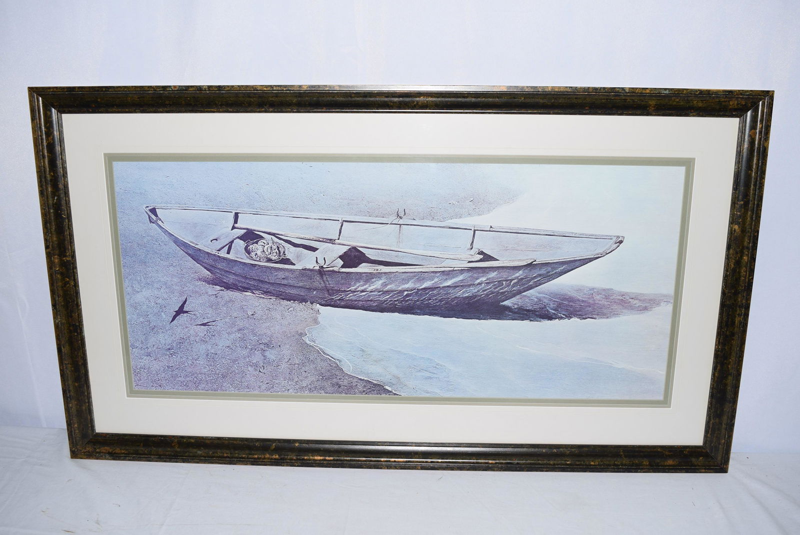Lithograph Signed Andrew Wyeths: This beautiful lithograph is titled Spindrift we believe. This is signed in the lower corner and we believe this was framed in the 1990s. This is a famous Andrew Wyeth print of a beach day in Maine. T