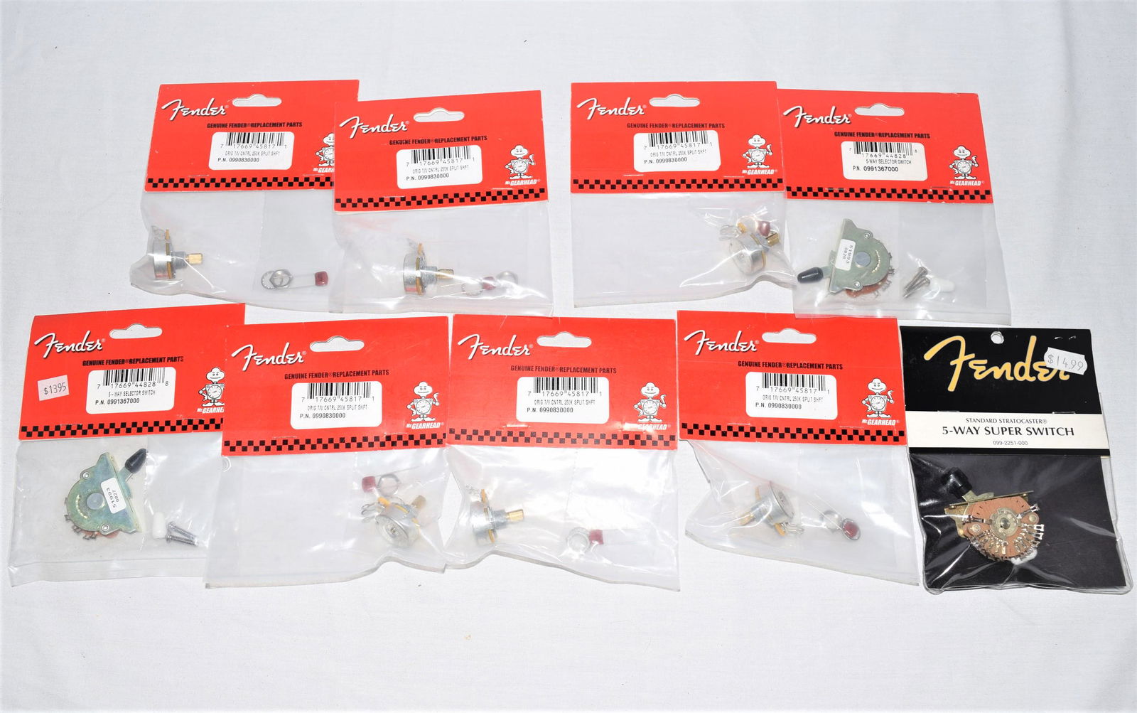 Fender Strat Pots and Switch Lot NOS Superswitch (1 of 6)