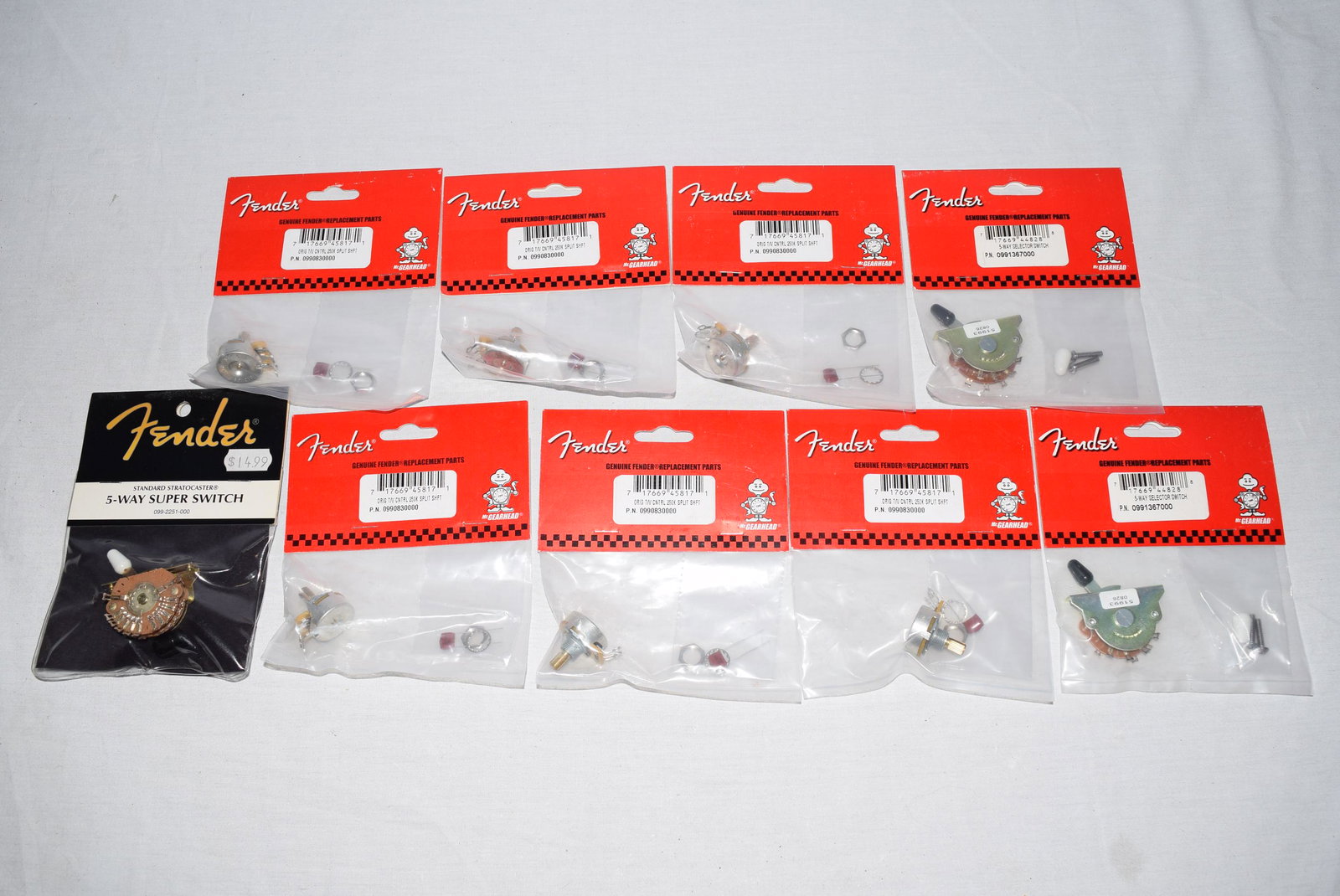 Fender Strat Pots and Switch Lot NOS Superswitch (1 of 5)