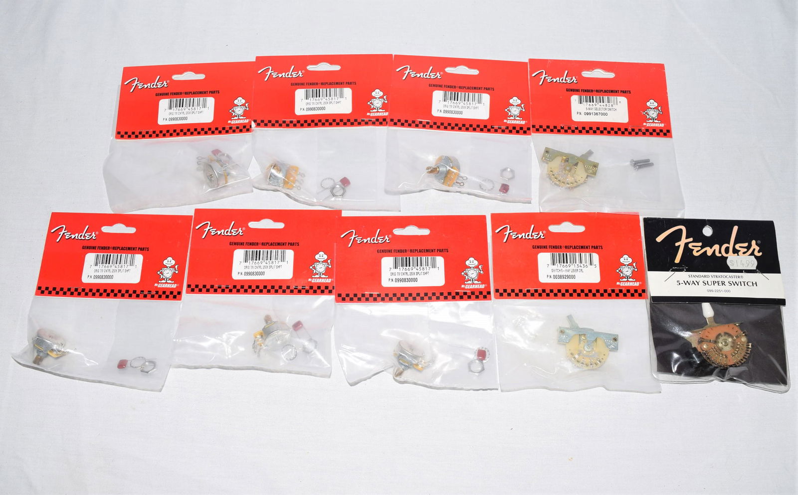 Fender Strat Pots and Switch Lot NOS Superswitch (1 of 5)