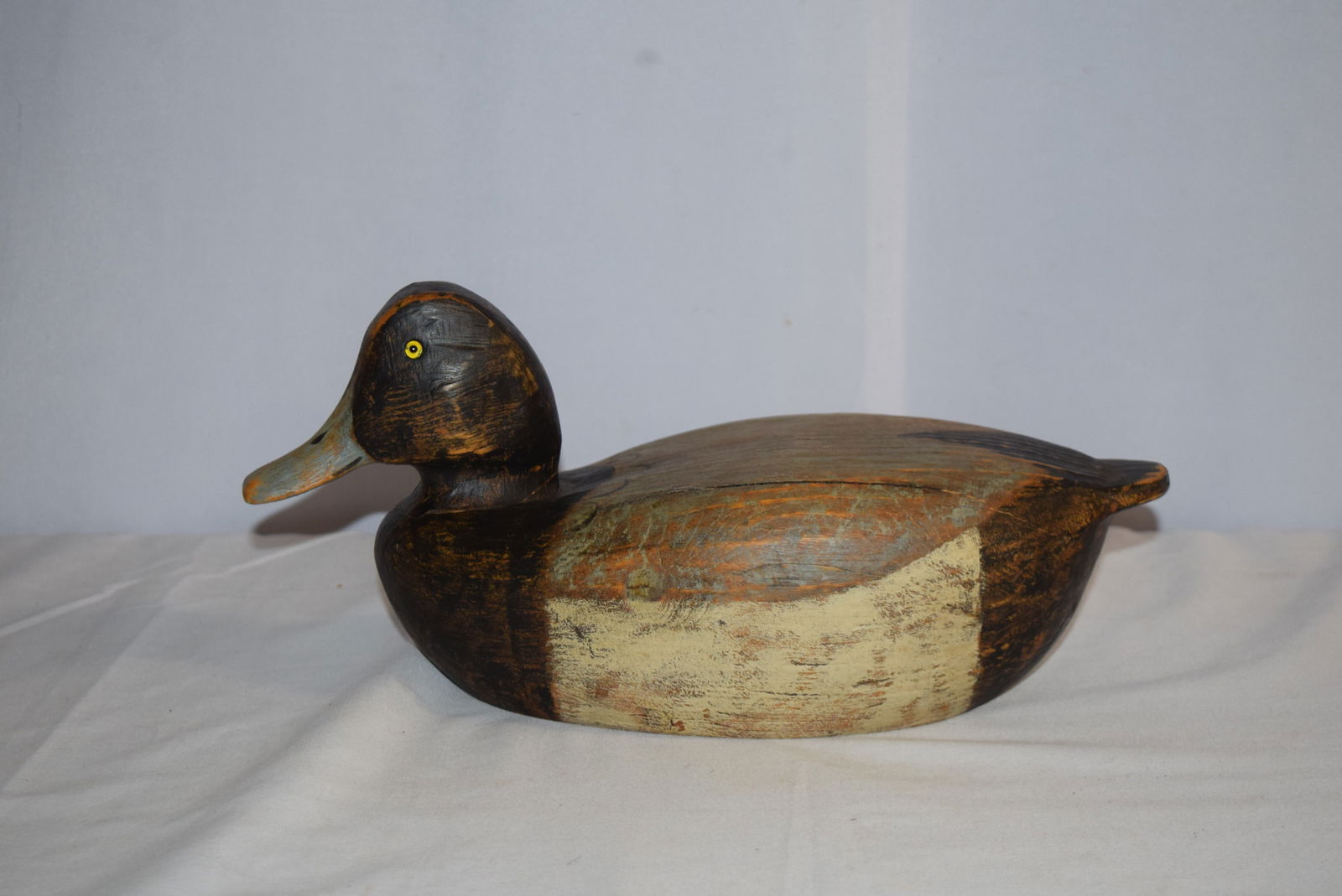Artists Signed Hand Painted Wooden Duck Decoy Auction