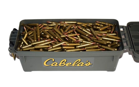 Cabela's Hard Plastic Ammo Case with Bullets