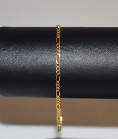 14K Yellow Gold Chain Link Bracelet